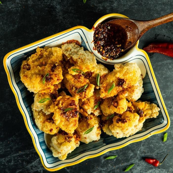 Cri Cikemam - Rabokki Popcorn Cheese Caramel Cireng Chili Oil- Ttteok Mie Gochujang Halal Food Pedas