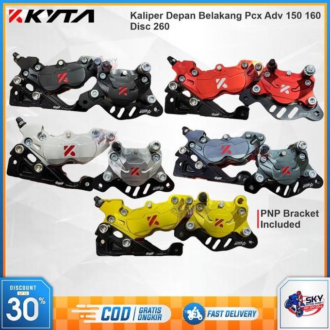 Kaliper Depan Belakang KYTA KTC 4P CLM Pcx Adv 150 160 Disc Standar 260 Orinal