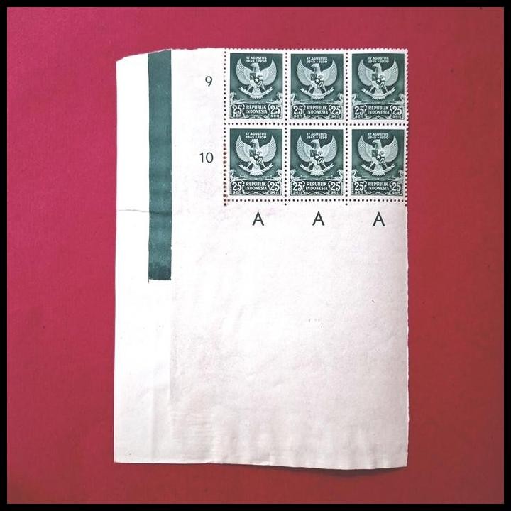 

HOT DEAL PRANGKO INDONESIA 1950. LAMBANG NEGARA (COAT OF ARMS) GARUDA PANCASILA. MEMPERINGATI 5 TAHUN MERDEKA 17 AGUSTUS 1945 - 17 AGUSTUS 1950. BLOK 6 DENGAN MARGIN BESAR. KONDISI SANGAT BAGUS. HARGA KAT. 1,5 JUTA. DITAWARKAN DENGAN HARGA ISTIMEWA !!!!!!