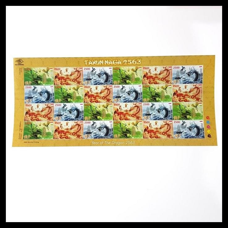

HOT DEAL PERANGKO/PRANGKO INDONESIA. 2012. YEAR OF THE DRAGON 2563. FULLSHEET !!!!!!