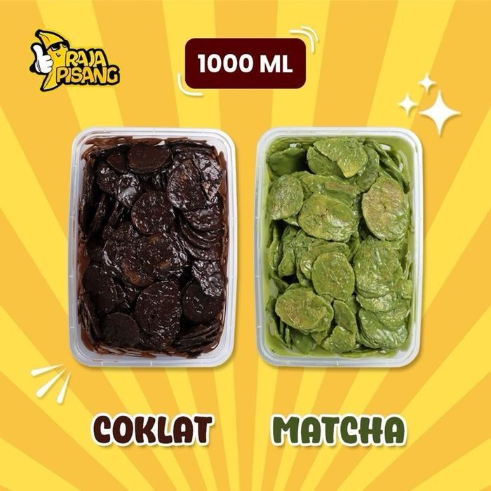 

Cri (Beli 1 Gratis 1) Keripik Coklat Lumer 1000 Ml | Keripik Pisang Coklat Cemilan Termurah By Raja Pisang