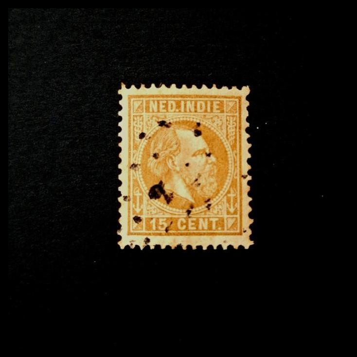 

HOT DEAL PRANGKO NED INDIE 1874. KING WILLEM III 15 CENT PUNTSTEMPEL/DIAMOND CANCELLATION NO.2 (SAMARANG) !!!