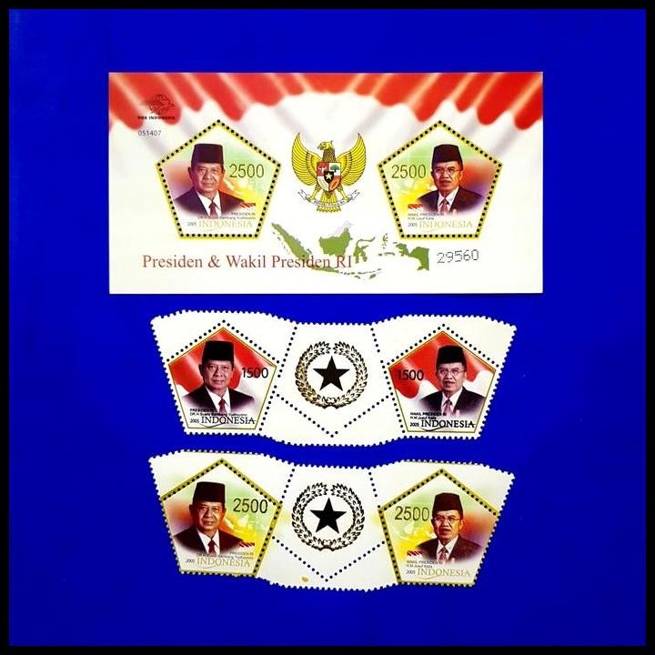 

TERBARU PRANGKO INDONESIA. PRESIDEN SBY & WAPRES JUSUF KALLA. SET !!!!