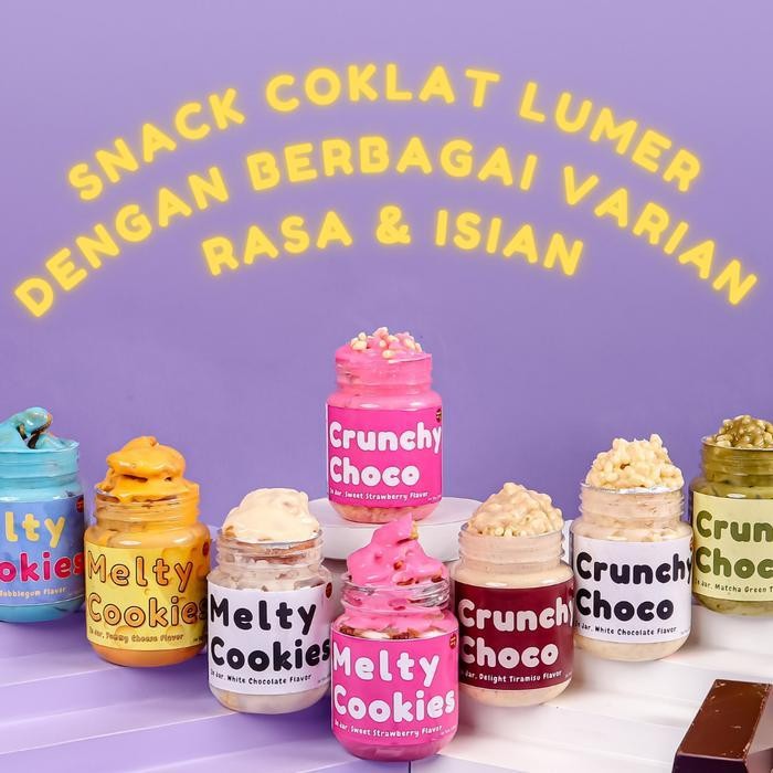

Cri Choco Crunchy Cookies Lumer Melty 24 Varian Rasa Cokelat By Snack Lab Choco Jar Cemilan Manis