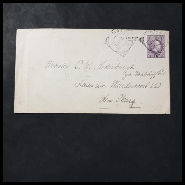 

HOT DEAL AMPLOP NED INDIE 1878. SERI KING WILLEM III, 25 CENT DARI MAKASSER 16.11.1908 DIKIRIM KE DEN HAAG, BELANDA VIA POST AGENT SINGAPORE 27.11.1908 ISTIMEWA (KODE KAT. NS-3. HARGA 300K) !!!!!