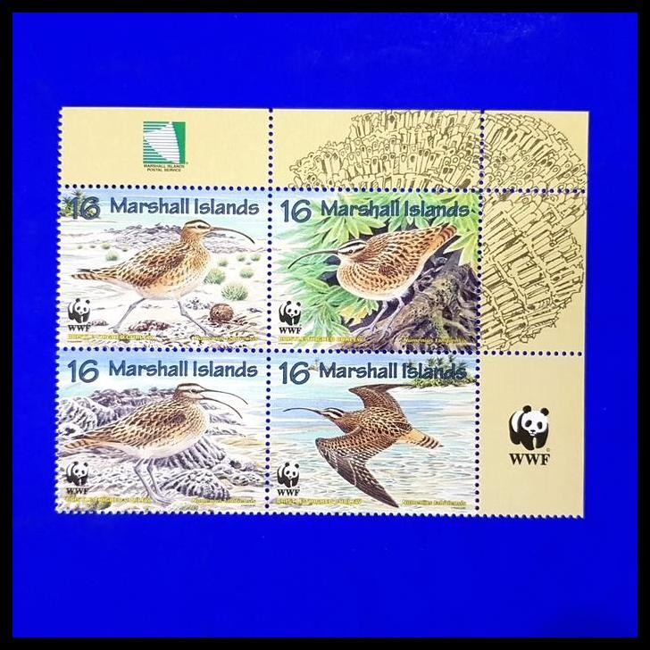 

GRATIS ONGKIR PERANGKO/PRANGKO WWF BURUNG/BRISTLE-THIGHED CURLEW. MARSHALL ISLANDS !