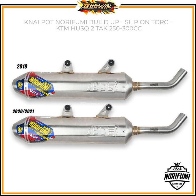 KNALPOT NORIFUMI TORC SLIP ON 2 TAK KTM EXC HUSQVARNA 250 - 300 CC