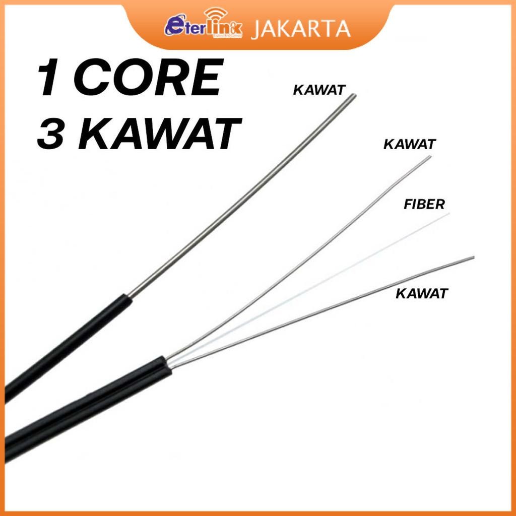 Ms [ ] Kabel Fiber Dropcore 1 Core 1000 Meter Kabel Fiber Optik 1000M Ftth