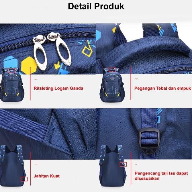 

Miliki Tas Sekolah Anak Perempuan Laki-Laki Backpack Anak Tk Sd Motif Madu