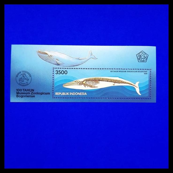 

TERMURAH PRANGKO/PERANGKO INDONESIA. SS 113. 100TH MUSEUM ZOOLOGICUM BOGORIENSE !