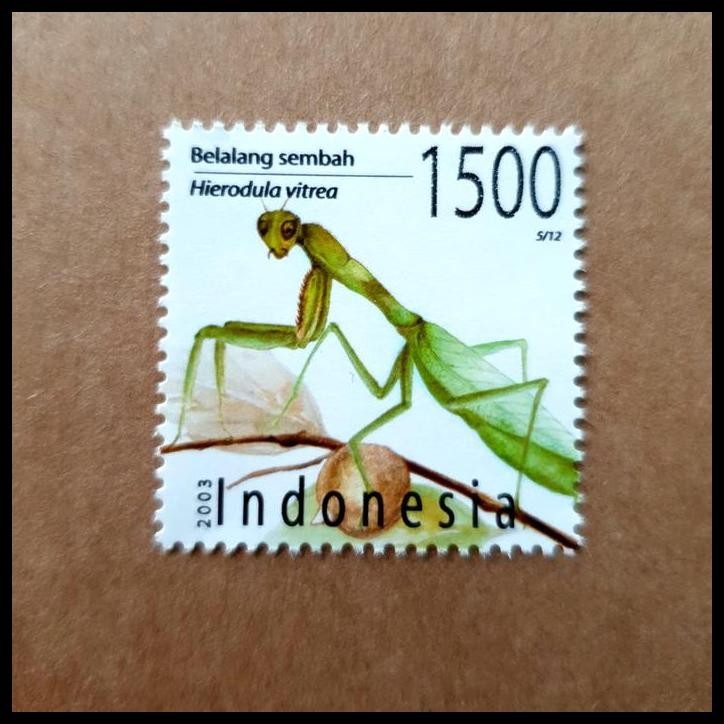 

HOT DEAL PRANGKO INDONESIA. FAUNA BELALANG SEMBAH ~ HIERODULA VITREA !!