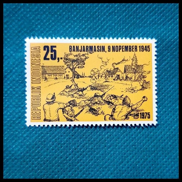 

TERBARU PRANGKO INDONESIA 1975. PERTEMPURAN BANJARMASIN 9 NOPEMBER 1945 !!