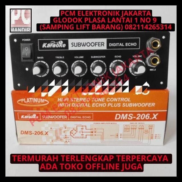 BEST DEAL KIT TONE CONTROL STERE MIC ECHO SUBWOOFER PLUS PANEL DMS206X DMS 206X
