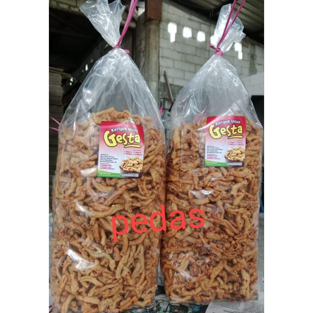 

Promo 2Kg 1(Bal)Keripik Usus Ayam Free Kardus & Bublewrap