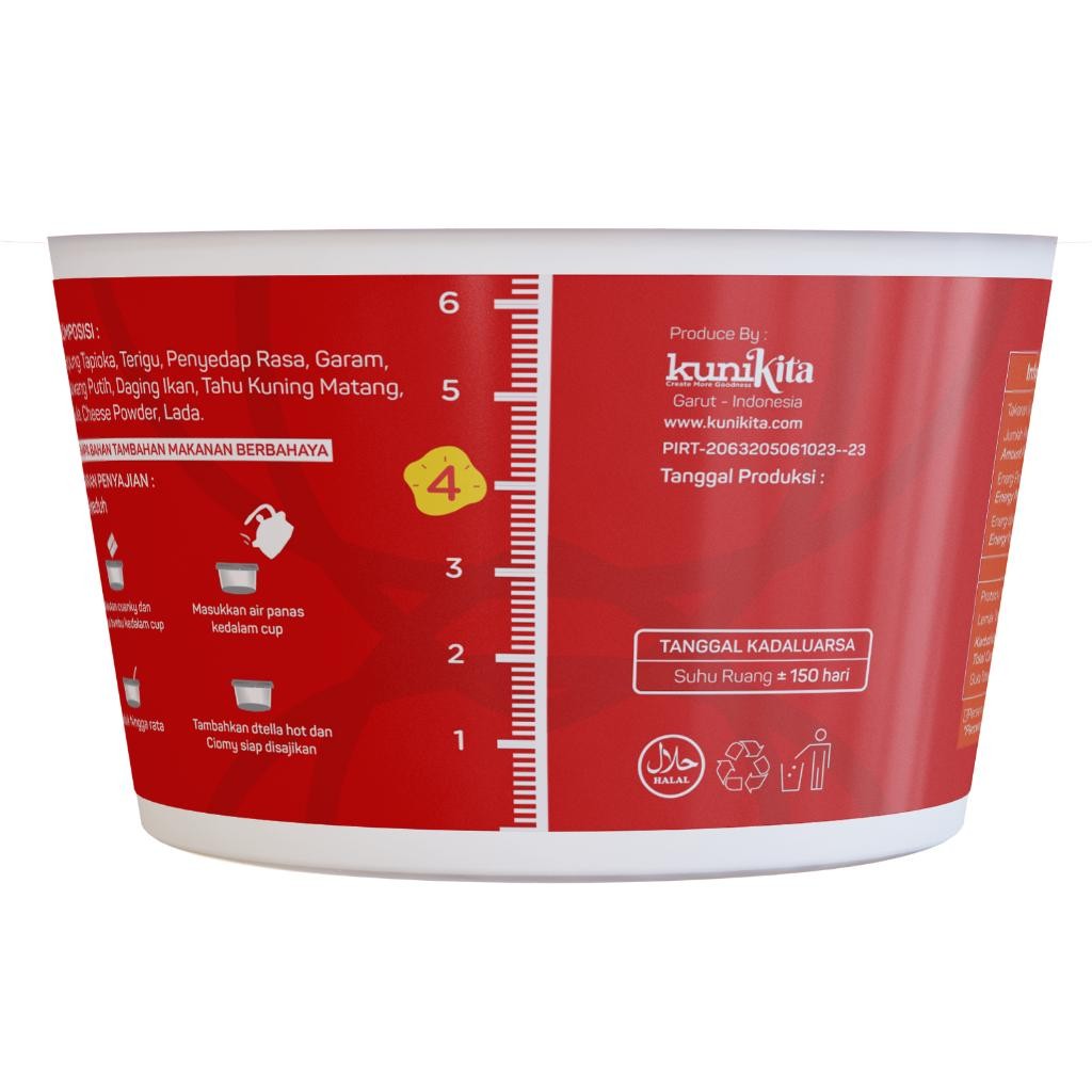 

Cri Ciomy - Cuanki Cup Ayam Pedas Kuah Keju Lite 35Gr Halal Praktis / Ciomy Cuanki Cheese Cup Lite