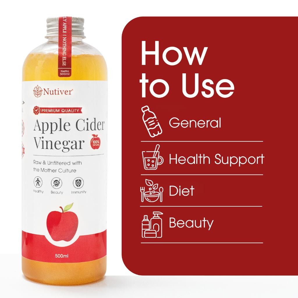 

Cri Nutiver Cuka Apel Organik With The Mother 500Ml / Apple Cider Vinegar