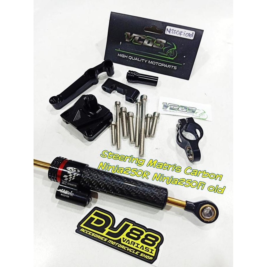Steering Damper Matris Ninja 250R Ninja 250 Fi Bracket Stablizer Vcos