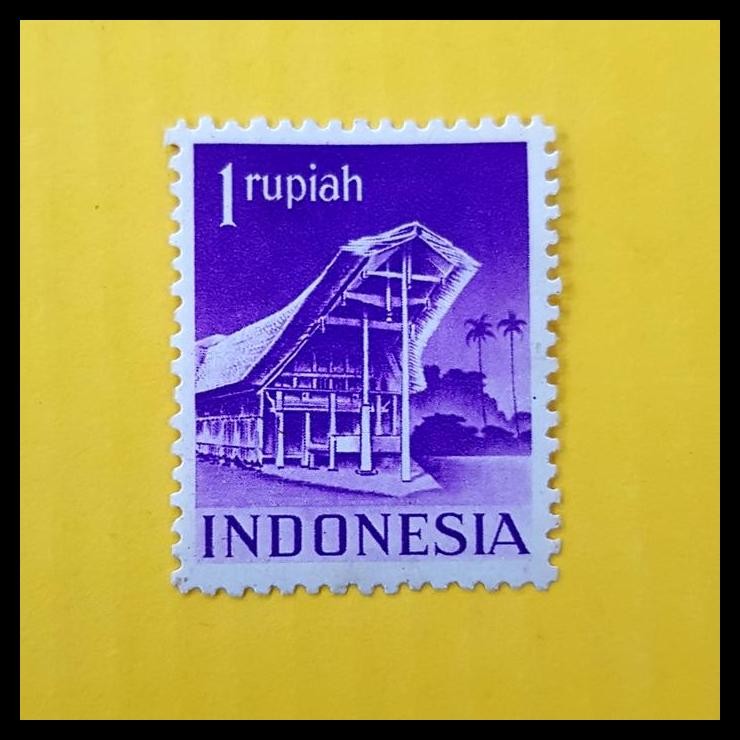 

HOT DEAL PRANGKO INDONESIA 1949. BANGUNAN 1 RUPIAH. KAT. 25K !!!!!!