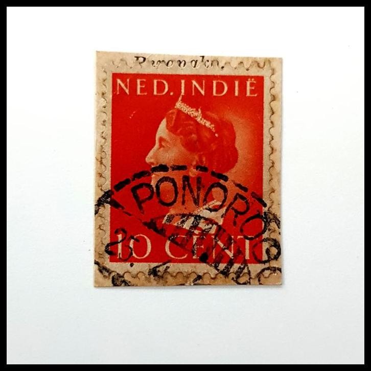 

TERMURAH PRANGKO NED INDIE. RATU WILHELMINA 10 CENT. CAP POS PONOROGO. KAT. 20 !!!!!!
