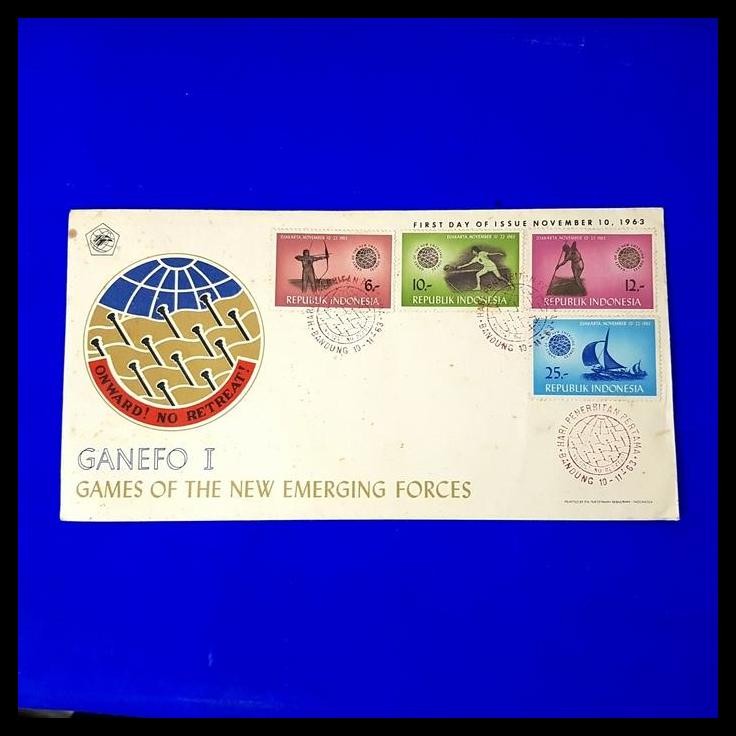 

TERBARU PRANGKO INDONESIA. 1963 SHP GANEFO I GAMES OF THE NEW EMERGING FORCES !!!