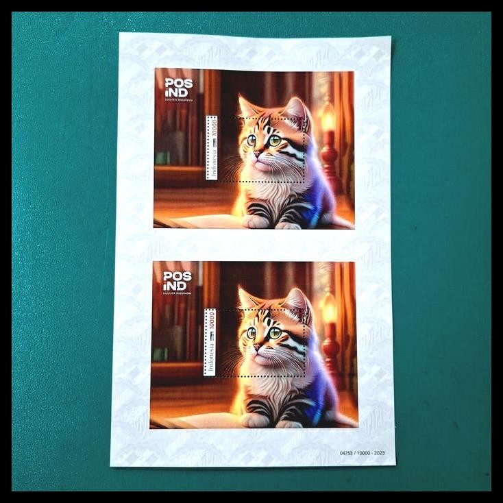 

TERMURAH PRANGKO INDONESIA. KUCING CATS. PRANGKO PRISMA. UNCUT SOUVENIR SHEET !!!!!