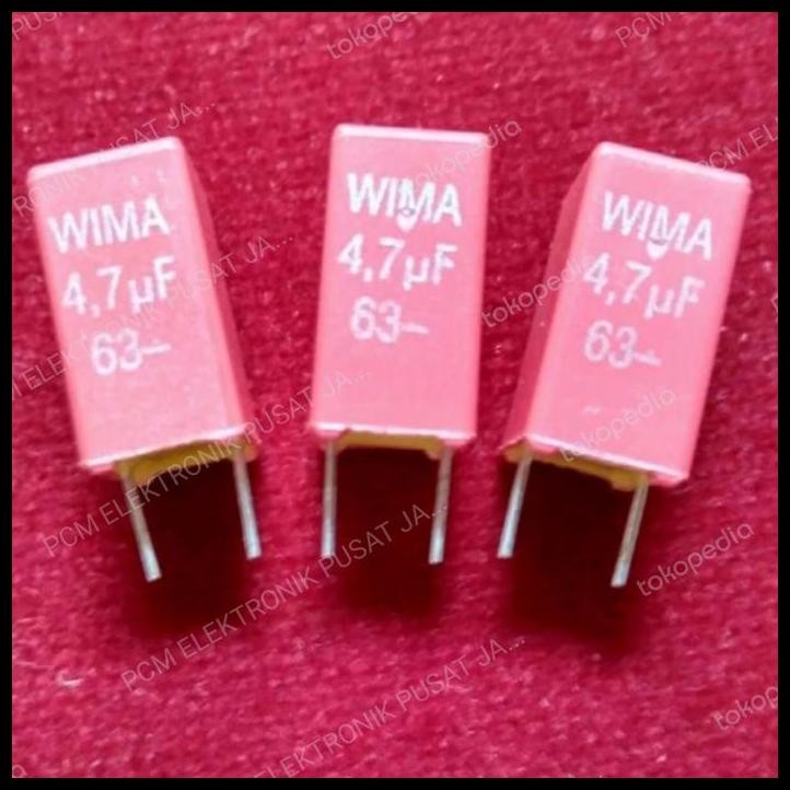 BEST DEAL KAPASITOR WIMA 475 4.7UF 4,7UF 63V 63VOLT 63 VOLT 