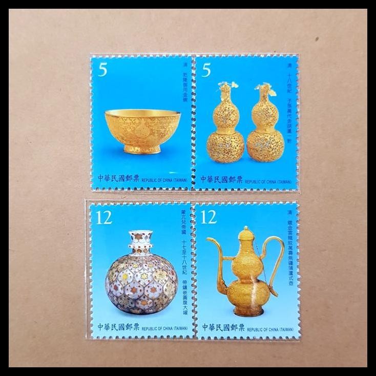 

TERMURAH PRANGKO CHINA TAIWAN 2009. ANCIENT CHINESE ART TREASURES. SET (4V) !!