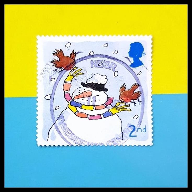 

DISKON PRANGKO INGGRIS. CHRISTMAS ROBINS, ROBINS WITH SNOWMAN. 2ND. 2001 !!!!!!