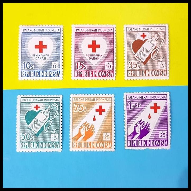 

BEST DEAL PERANGKO/PRANGKO INDONESIA. 1956. PALANG MERAH INDONESIA. SET LENGKAP