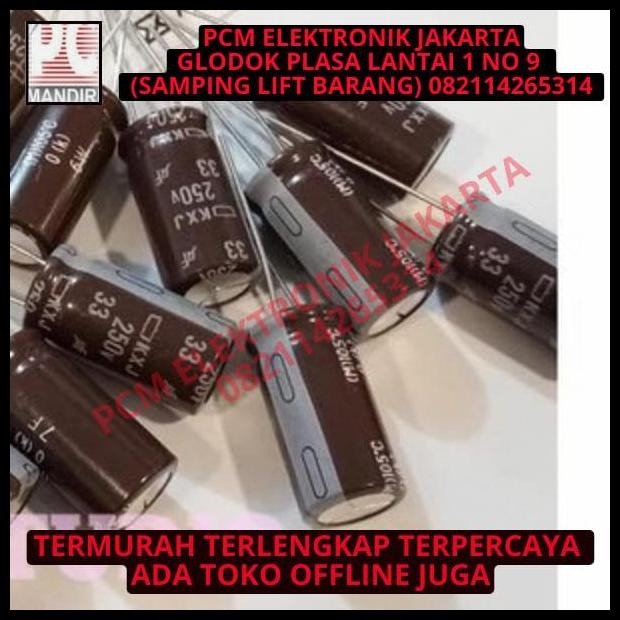 BEST DEAL KAPASITOR CAPACITOR ELCO 33UF 250V / 33 UF 250 V / 33UF250V 