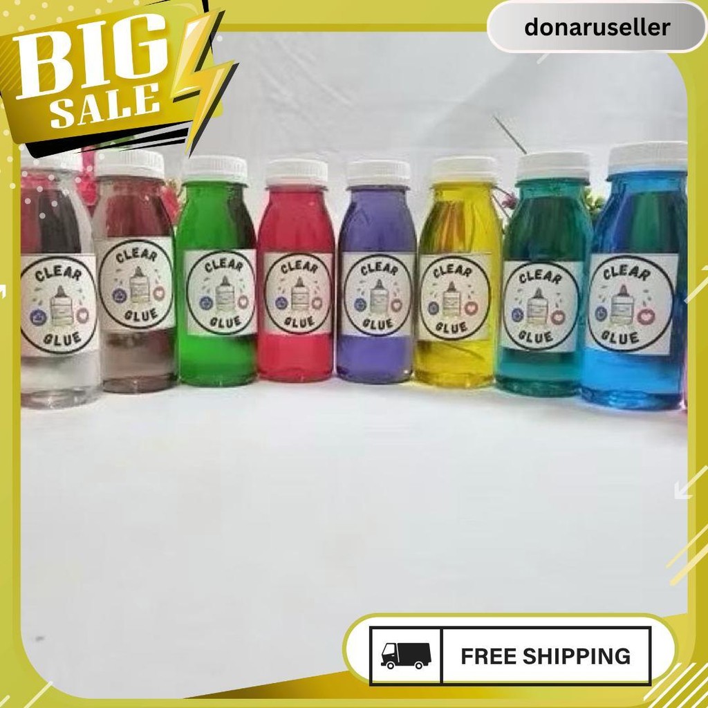 

Clear Glue Warna Colour Glue Transparan Lem Warna Botol 100Ml By Platinum.Slime8821 6.6