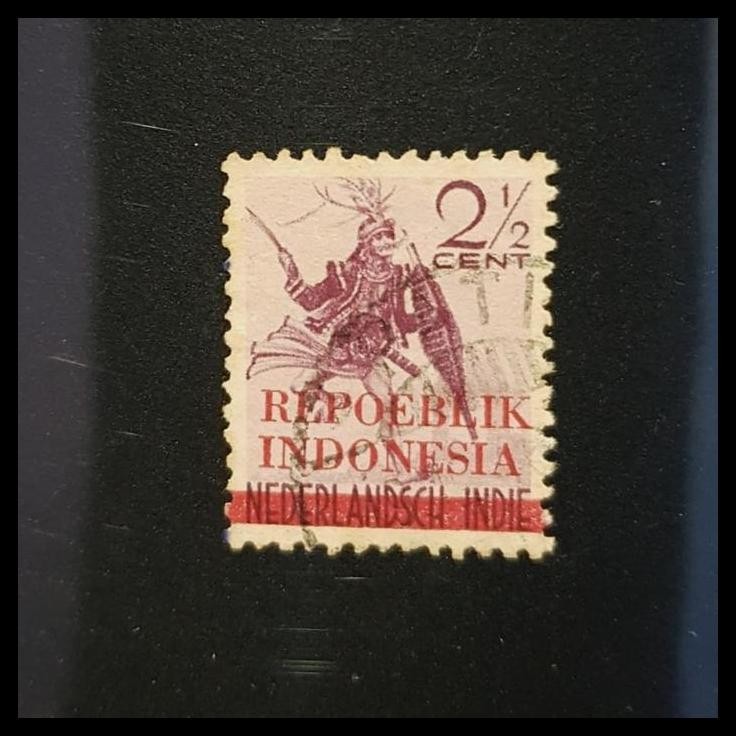 

BEST DEAL PRANGKO INDONESIA. 1945. J20. 2,5 CENT C.T. REPOEBLIK INDONESIA, MERAH
