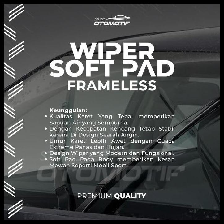 HOT DEAL WIPER FORD FIESTA SOFT PAD FRAMELESS ZX9 WIPER MOBIL FORD FIESTA 