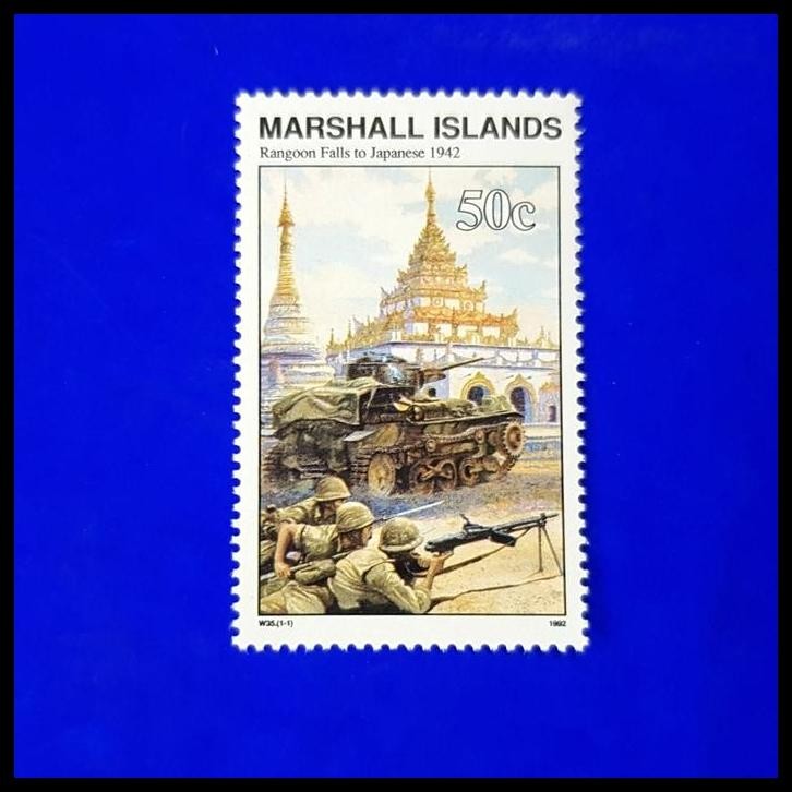 

GRATIS ONGKIR PRANGKO PERANG DUNIA II. RANGOON FALLS TO JAPANESE 1942