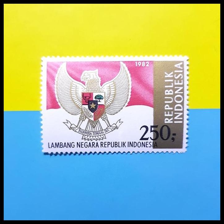 

BEST DEAL PRANGKO/PERANGKO INDONESIA 1982. LAMBANG NEGARA REPUBLIK INDONESIA !!