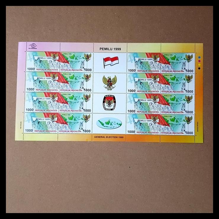 

GRATIS ONGKIR PRANGKO INDONESIA. PEMILU 1999. FULLSHEET !!!
