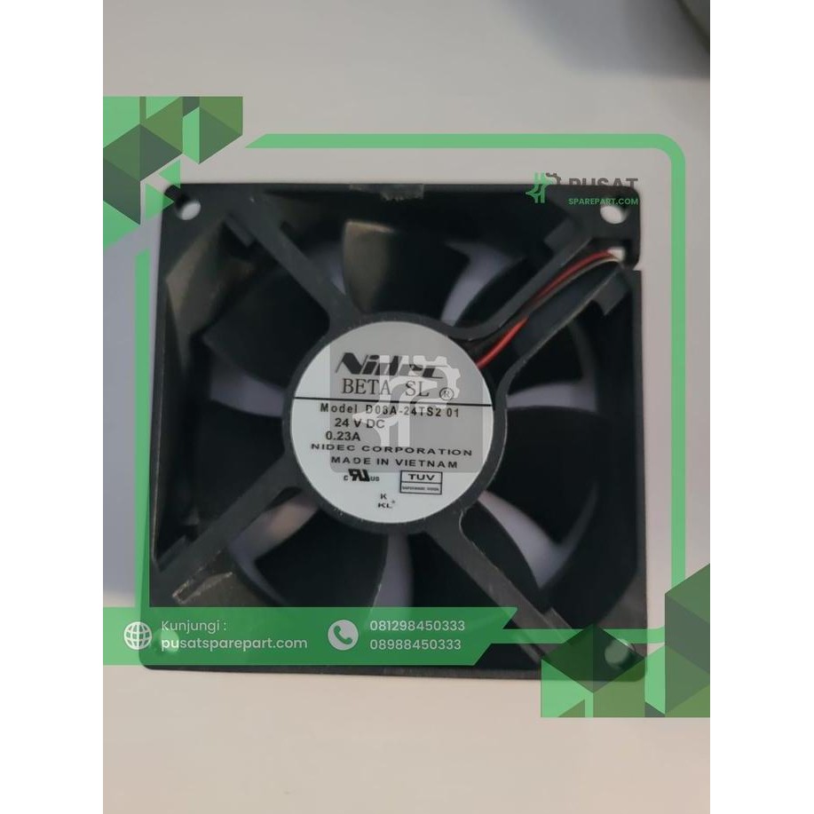 80Mm Fan Nidec D08A-24Ts2 8025 24V 0.23A 8Cm Two Line Drive Cooling Fa