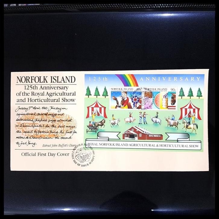 

BEST DEAL PRANGKO LUAR NEGEEI. FDC SS ROYAL AGRICULTURAL AND HORTICULTURAL SHOW !!!!!!