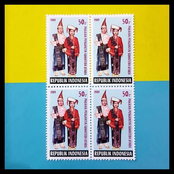 

TERMURAH PRANGKO INDONESIA. PAKAIAN PENGANTIN DARI SUMATERA UTARA. BLOK-4. MNH !!!