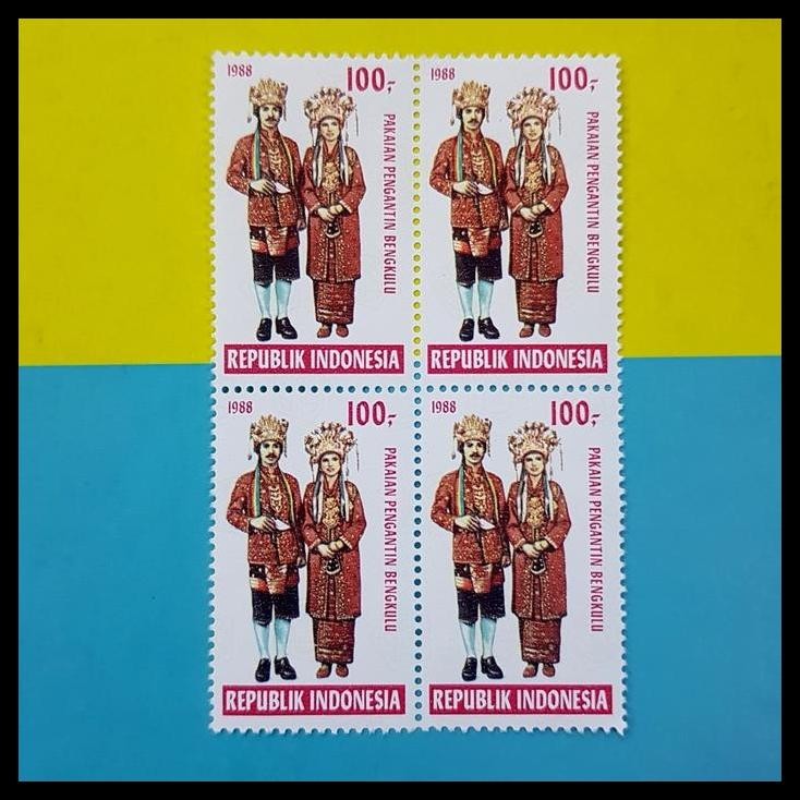 

HOT DEAL PRANGKO INDONESIA. PAKAIAN PENGANTIN DARI DAERAH BENGKULU. BLOK-4. MNH !!!!!