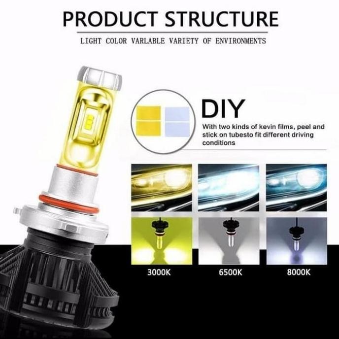 Lampu Depan Mobil All New Ertiga 2018 Led X3 H11 H4 Universal