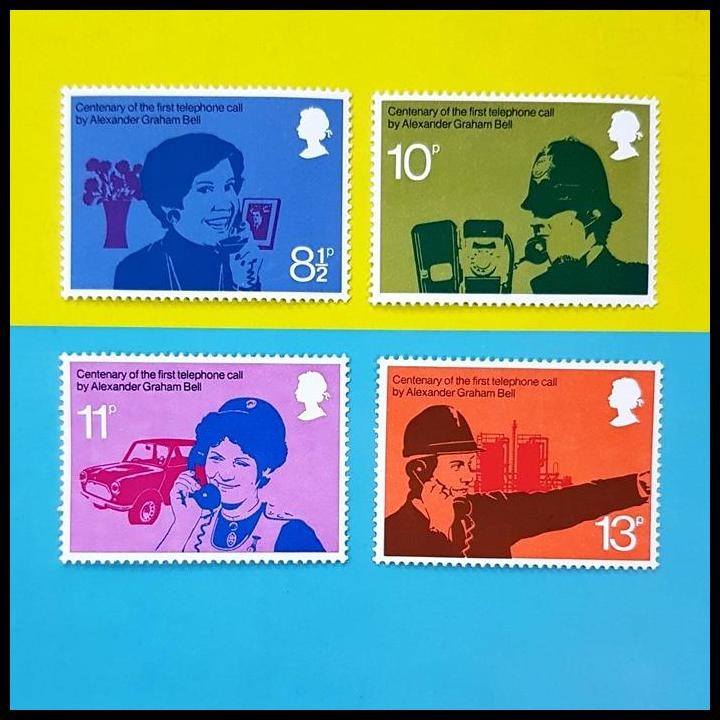 

BEST DEAL PRANGKO INGGRIS. ALEXANDER GRAHAM BELL CENTENARY OF THE TELEPHONE !!