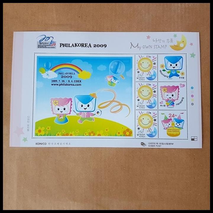 

BEST DEAL PRANGKO KOREA. PHILAKOREA 2009 WOORIRANG, HANARANG. MY OWN STAMP !!!!