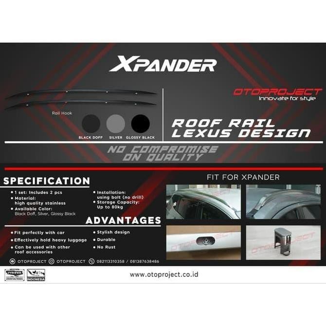Roof Rail / Roofrail Atas Otoproject Xpander