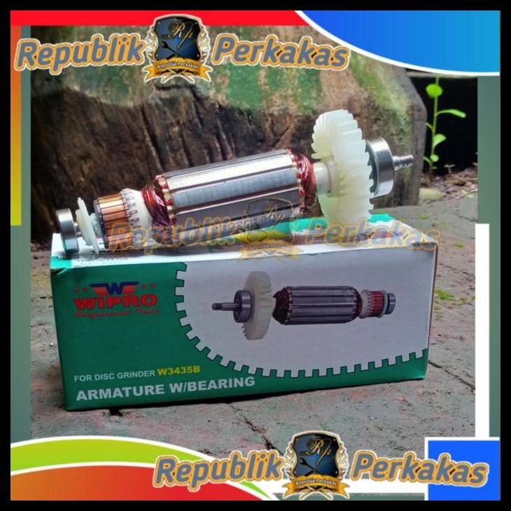 DISKON WIPRO ARMATURE / ANGKER W3435B UNTUK MESIN GERINDA WIPRO W3435B (BUKAN W3435) 