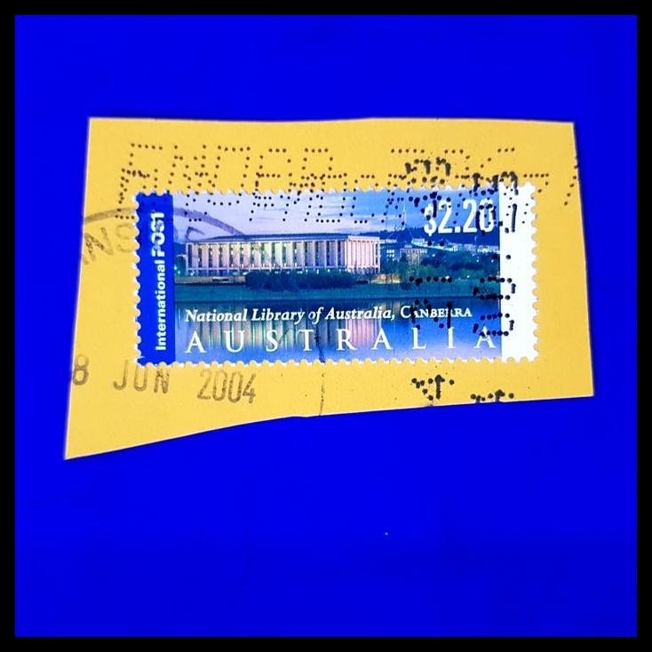

TERBARU PRANGKO AUSTRALIA. NATIONAL LIBRARY OF AUSTRALIA, CANBERRA. $2.20 USED !!!!!!