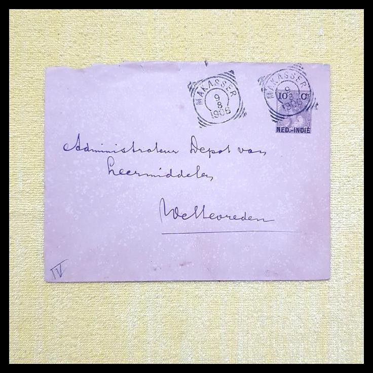 

DISKON SAMPUL NED INDIE WILHELMINA CAP VIERKANT MAKASSER 1906 KE WELTEVREDEN !!!!!