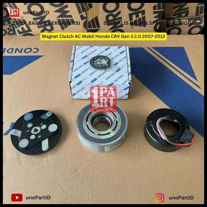 TERMURAH MAGNET CLUTCH AC MOBIL HONDA CRV GEN 3 2.0 2007-2012 MERK YARUKI MAGNETIC CLUTCH KOMPRESOR 