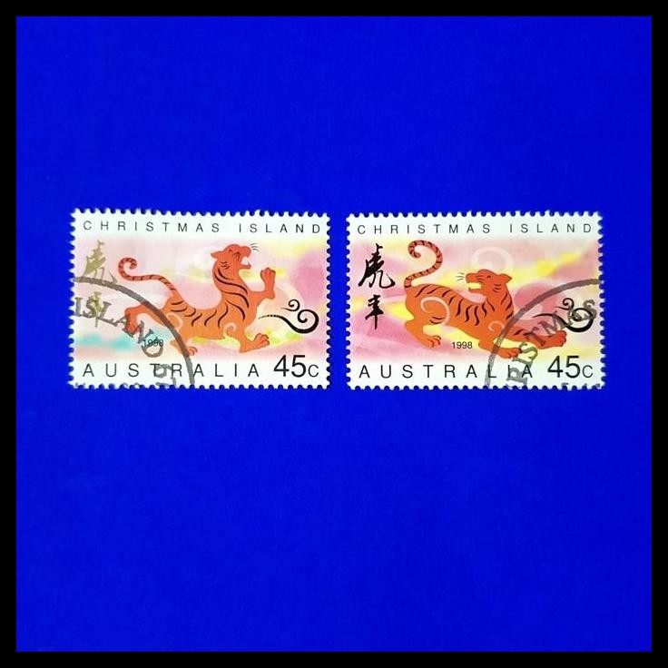 

HOT DEAL PRANGKO HARIMAU. CHRISTMAS ISLAND AUSTRALIA YEAR OF THE TIGER !!!