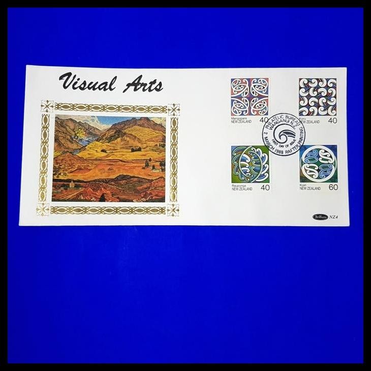 

DISKON PERANGKO/PRANGKO ISTIMEWA NEW ZEALAND FIRST DAY COVER, VISUAL ARTS !!!!